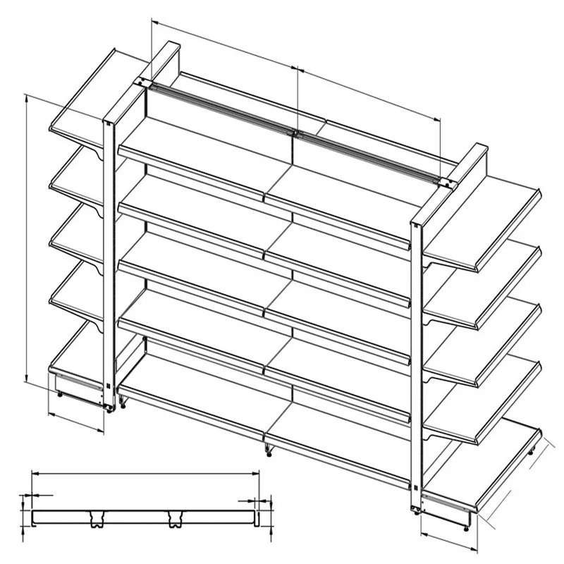 diy supermarket shelves